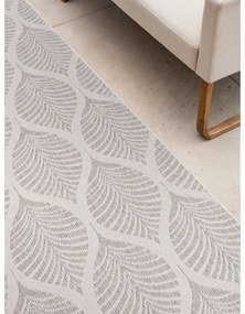 Covor tip traversă pentru interior și exterior gri/fildeș 80x250 cm Duet Liora – NORTHRUGS