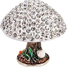 Cutie pentru bijuterii ciuperca cu pietre tip Svarowski