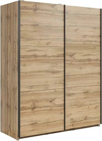 Dulap TETRIX, stejar wotan, PAL, cu 2 usi, 154x60x196 cm