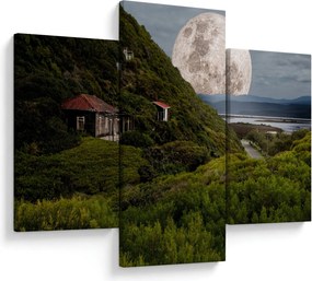Tablou - peisaj cu luna (90x60 cm)