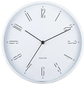 Karlsson 5988WH ceas de perete design alb, dia. 30cm