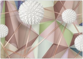 Tablou - 3D abstract culori pastel (70x50 cm)