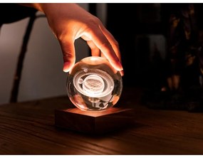 Decorațiune luminoasă maro închis cu USB Amber – Gingko