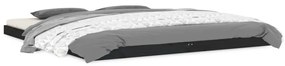 823433 vidaXL Cadru de pat Super King, negru, 180x200 cm, lemn masiv de pin