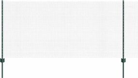 vidaXL Gard cu Stâlp Verde 1 x 25 m Oțel