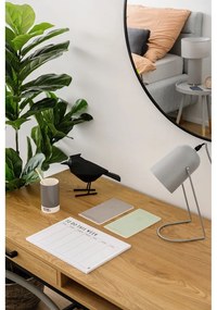 Pat matrimonial albastru prăfuit tapițat cu spațiu de depozitare cu somieră 180x200 cm Lotte – Meise Möbel