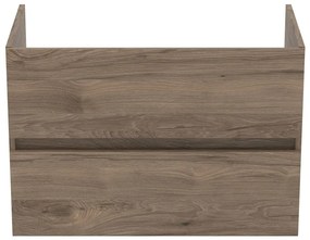 Dulap sub chiuvetă în culoare naturală suspendat cu aspect de lemn de nuc 80x55 cm Eurovit+ – Ideal Standard