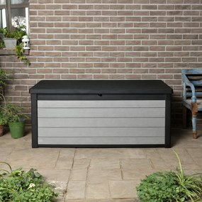 Denali duotech ladă de plastic pentru grădină 570 L gri-maroniu