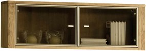 Dulap lemn masiv natur suspendat Hugo Stejar, 123.5 × 35 × 40.8 cm