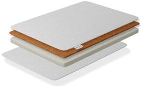 Saltea pentru copii, Cocos Spuma T18 cu husa detasabila bumbac, 140x70x10 Cm