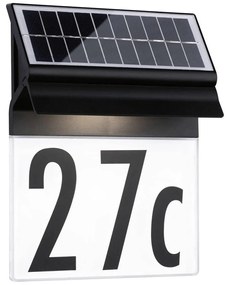 Număr de casă solar LED/0,2W IP44 NEDA 3,7V Paulmann 94694