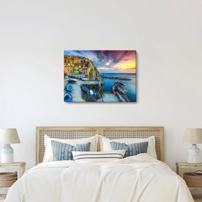 Tablou - Satul mediteranean (70x50 cm)