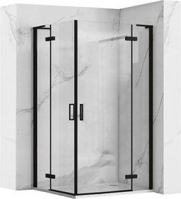 Cabina dus REA Hugo Double Black 100x100