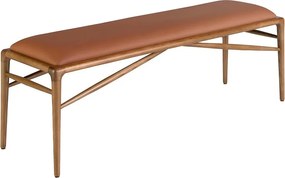 Bancheta tapitata design LUX Brown 130x40cm