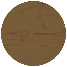 813672 vidaXL Blat de masă, maro, Ø30x2,5 cm, lemn masiv de pin