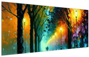 Tablou - Plimbare de noapte (120x50 cm)