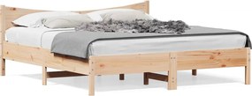 vidaXL Cadru de pat fără saltea, 180x200 cm, lemn masiv pin