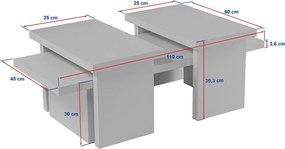 Măsuță de cafea Sanctuary Grey