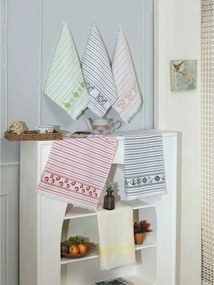 Set 6 prosoape bucatarie CILEK, multicolor, bumbac, 50x70 cm