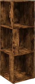 vidaXL Dulap colțar, stejar fumuriu, 33x33x100 cm, lemn compozit