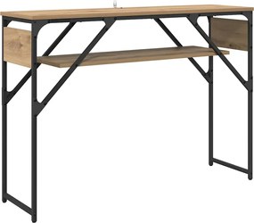 vidaXL MasaConsole Stejar Artizanal 105x30x75cm Lemn compozit