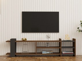 Masă TV/Dulap Zephir (Nuc + antracit). 1088868