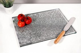 PTOG1 - Placa de tocat, Tocator bucatarie, 40x30 cm, platou de servit, tava de servit tip Cristal