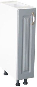 Corp inferior 20 cu 1 usa Zebra MDF gri dungi