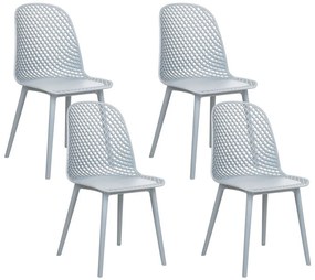 Set 4 buc scaun tip bar Erielle (albastru). 1078732