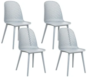 Set 4 buc scaun tip bar Erielle (albastru). 1078732
