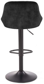 Scaun de bar Archer, negru
