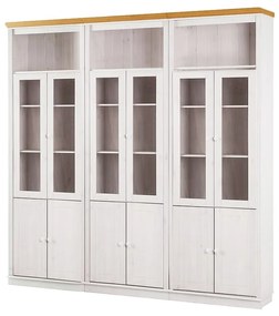 Vitrină albă din lemn de pin 518x223 cm Anita – Støraa