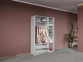 Dulap dormitor Alb Levi C05