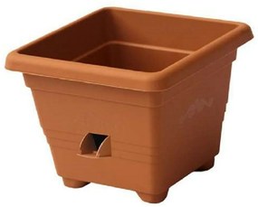 Plastia Ghiveci flori cu auto-udare Bergamot 30 x 30 cm maro deschis