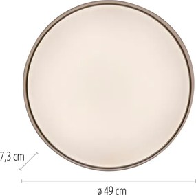 Schöner Wohnen 14595-39 - Plafonieră LED dimabilă TAVOLI LED/34W/230V gri+telecomandă