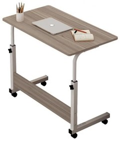 Birou mobil pentru laptop Culoare alb/maro, TABLET STL03WZ4
