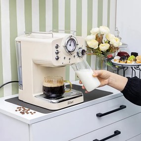 Espressor ZILAN ZLN2992, 1100 W, 15 bar, 1,25 l, Preparare dubla, Portafiltru, Spuma de lapte calda si rece, Reglare temperatura, Crem