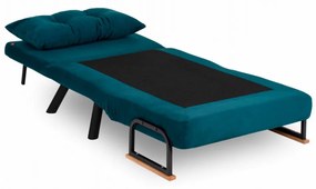 Fotoliu Extensibil Sando Single, Verde Petrol