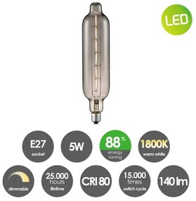 Bec LED dimabil VINTAGE EDISON E27/5W/230V 1800K