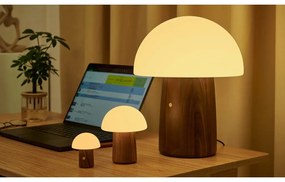 Veioză albă/în culoare naturală închisă LED (înălțime 7 cm) Alice Mushroom – Gingko