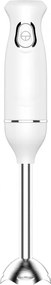 Blender manual Oliver Voltz OV51112PS, 400 W, 1 viteza, Accesoriu din otel inoxidabil, Alb