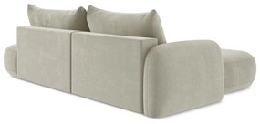 Colțar bej extensibil (cu colț pe partea stângă/cu șezlong) Hale – Makamii