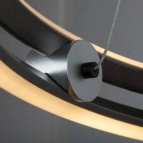 Rabalux 72277 - Lustra LED dimabilă suspendată pe cablu TRIXO 60W/230V 3000-6500K gri+DO