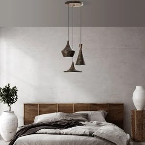 Lustră pe cablu TOM 3xE27/40W/230V gri