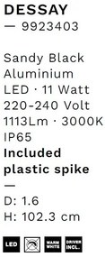 Tarus LED iluminat exterior decorativ IP65 DESSAY H-82cm
