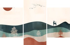 Tablou - Peisaj ilustrat (90x60 cm)