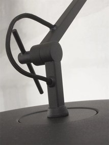 Aplica de perete din metal cu brat articulat Marseille negru