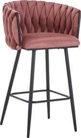 Scaun Bar Voletty Catifea  Roz
