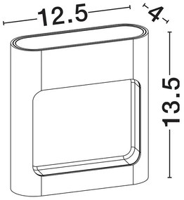 Aplica LED iluminat exterior modern IP54 TALL alb