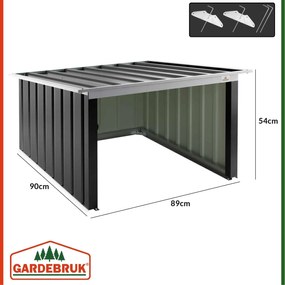 Deuba Garaj pentru robot de tuns iarba 89x90x54cm - antracit